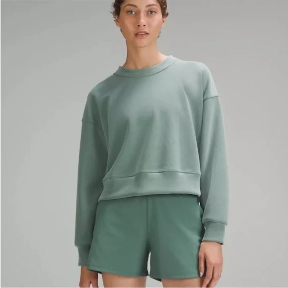 Lululemon Perfectly Oversized Crop Crew Softstreme Sweatshirt - Picture 2 of 9
